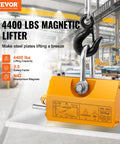 Heavy Duty 4400 Lbs Lifting Magnet With Release For Hoist And Shop Crane displayed in industrial setting