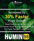 Humic Acid 98 For Plants, Organic Plant Food And Growth Booster, Boost Your Plant Game, Nutrient Uptake, Root Health, Germination, Drought Tolerance, Microbial Activity, 450 Grams package