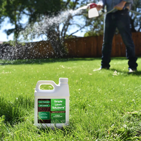 Liquid Soil Loosener And Soil Conditioner For Compact Soils And Poor Drainage Use Alone Or With Core Or Mechanical Aeration Tools