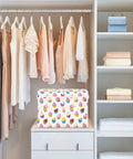 Badass Foldable Storage Bin With Heavy Duty Frame And Padded Handles For Home Organization 300D Oxford Fabric Clothes Cube in closet.