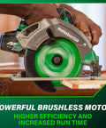 Go To 18V MultiVolt Cordless Circular Saw With 7 1/4 Inch Blade High Torque Lightweight Build in action cutting wood