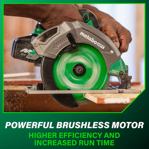Go To 18V MultiVolt Cordless Circular Saw With 7 1/4 Inch Blade High Torque Lightweight Build in action cutting wood