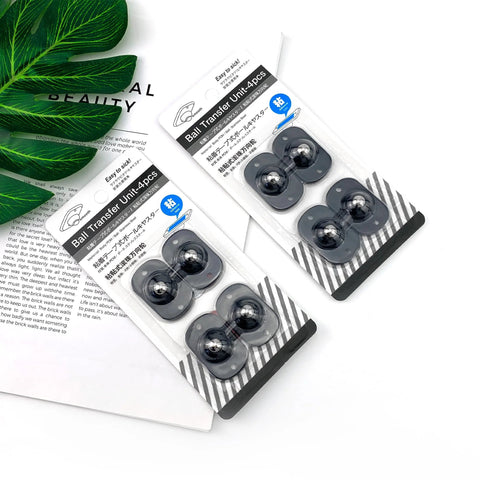 8 Pack Self Adhesive Caster Wheels With 360 Degree Swivel For Small Kitchen Appliances, black caster wheels in packaging