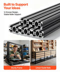 Five Piece 2040 Aluminum Extrusion Profile Kit With 2000 Mm Length And Anodized Black V Slot Linear Rail for 3D printers
