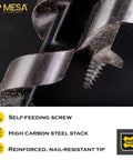 Heavy Duty Sds Plus Auger Drill Bits In A Three Pack At 1-1/8 Inch By 20 Inch Made From Hardened Alloy Steel With Sharp Dual Edges crafted to slice through wood.