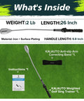 Weighted Golf Swing Trainer and Grip Trainer for Indoor Practice, materials listed, instructions, arm band included