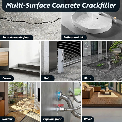 High Elasticity Concrete Crack Filler Self Leveling Quick Drying Waterproof Cement Crack Repair for multiple surfaces