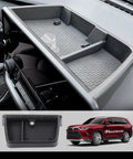 Custom Fit Center Console Organizer Tray For Toyota Grand Highlander 2024 2025 2026 Behind Screen Dashboard Storage Box
