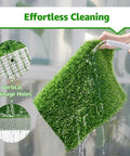 All Weather Artificial Turf For Dogs And Indoor Potty Training Replacement Grass Rug For Patio Balcony Lawn Weatherproof Dog Pad With Drainage Holes Easy To Clean 18x28 Inch Multiuse Indoor Outdoor Mat being rinsed off with water showing drainage holes