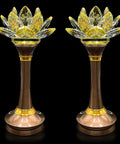 Colorful LED Lotus Flower Lamp With 7 Color Changing Crystal Buddha Light For Cabinet And Altar Decor Light Control Night Light 110V