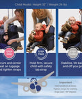 Step-by-step guide for using Travel Seat For Kids Foldable Ride On Suitcase Accessory For Toddlers And Carriers
