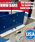 36 Inch Table Saw Miter Bar With Premium UHMW Strips 3/4 By 3/8 Inch Miter Bars For Sled Kits Router Tables And Bandsaws Slick Glide No Residue Clean Up Easy Setup For Crosscut Sleds And Custom Jigs Pack Of 2