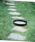 Round Concrete Paver Mold For DIY Garden Paths And Patios, Easy To Use Reusable Cement Mold on grassy path