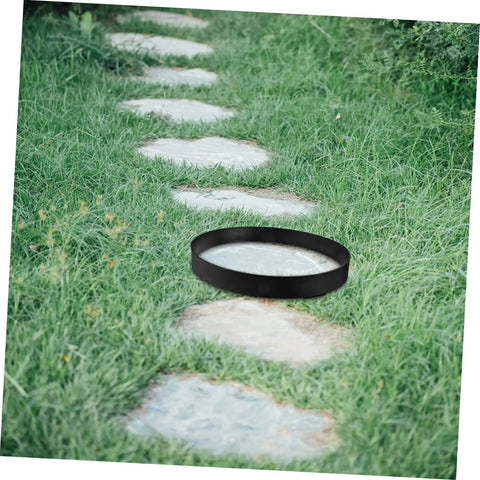 Round Concrete Paver Mold For DIY Garden Paths And Patios, Easy To Use Reusable Cement Mold on grassy path
