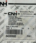 Box containing Beefy Heavy Duty Ball Bearing 35Mm Inner Diameter 72Mm Outer Diameter 17Mm Width OEM Replacement Fits Tractors, label showing part 84330083