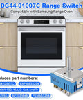 Dual Infinite Switch Replacement For Electric Stoves With Precise Heat Control, Easy Install, next to Samsung range oven.