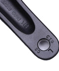 Close-up of alloy 6061 Universal Left Crank Arm For Bikes, square hole, fits city, folding, MTB, road, Ebike, exercise bikes
