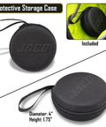 MBX 60 PSI Presta Tire Pressure Gauge for Bikes, Built for MTB and XC, Go To Portable with Shock Resistant Cover, ANSI B40.1 Calibrated for 1.5 Percent Accuracy, Trail Ready Gauge for Precise Mountain Bike Inflation, 4-inch black protective storage case