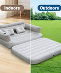 Full Size Inflatable Sofa Bed With Air Pump Easy Inflate Couch for indoors and outdoors use