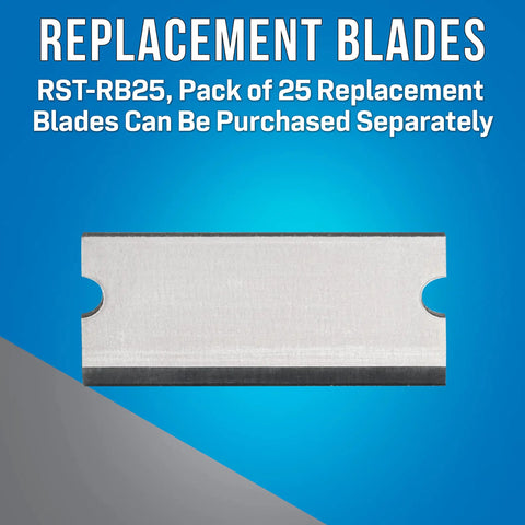 Replacement blades for FTTH Riser Cable Slitting Tool For 8 To 14 mm Diameter Round Cables shown on blue background.