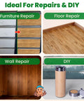 Classic Maple Wood Grain Repair Tape For Fast Furniture Touch Ups That Smooths Out Scratches And Scuffs On Cabinets Shelves And Dining Tables Self Adhesive Peel Roll 2.25 Inches Wide By 15 Feet Long Great For Weekend Project Buffs displayed for furniture, wall, and floor repairs.