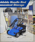 Powerful Dethatcher Scarifier For Lawns With 12 Amp Copper Motor 1500W Up To 3300 RPM, 13 Inch Raking Width, foldable handle storage