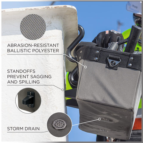 Bucket Truck Tool Bag With Tool Tethering Attachment Points Large For Aerial Work Platforms ANSI Certified