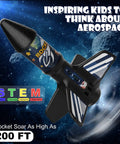 Self Launching Motorized Air Rocket Launcher For Kids With Two Height Settings Reaching Up To 200 Feet Parachute Recovery