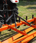 Heavy Duty 72 Inch Tractor Land Leveler Scraper Grader Attachment with 3 Point Cat 1 Hitch on rugged terrain