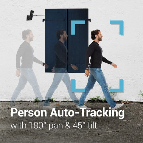 Person walking detected by Outdoor 2K Security Camera With Auto Spotlight, Person Tracking, Color Night Vision, Pir Motion Detection.