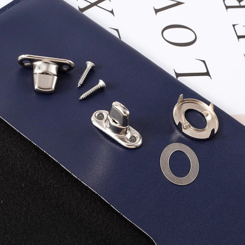Top Shelf Quarter Turn Fasteners 15 Pack, Rock Solid Zinc Alloy Canvas Twist Locks For Outdoor Gear, includes screws and washers.