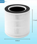 2 Pack H13 True HEPA Replacement Filter Set Compatible With Vremi And HOKEKI VK6067B Air Purifiers 3 In 1 Pre Filter Traps Dust