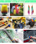 8 Inch Heavy Duty Cable Ties Assorted Colors 300 Pack For Home Office Cord Management And Projects shown in various uses
