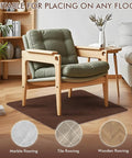 Non Slip Recliner Pads For Hardwood Floors And Tile, Heavy Duty Anti Slip Grid Floor Protectors For Carpet, Desk Or Office Chair, 40 By 40 Inch Brown, Scratch Resistant, Quiet Glide under a chair on wood floor.