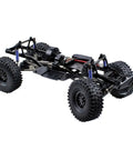 Fully Assembled RC Chassis With Wheels For 1/10 Crawler SCX10 II 90046 90047 Upgrade Kit, side view, metal frame