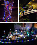 Outdoor Solar String Lights 4 Pack Each 72ft 200 LED Copper Wire Fairy Lights Waterproof With 8 Modes Auto On Off And Memory