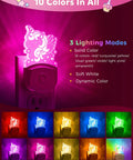 2 Pack Kids Night Light With Dusk To Dawn Sensor, 8 Color Changing LED Night Lights For Girls Bedroom, unicorn design