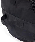 Close-up of reinforced bottom on Rugged 30 Inch Diving Gear Mesh Bag For Scuba And Snorkeling Gear Duffle with heavy-duty strap