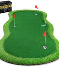 Thickened Realistic Golf Putting Green 5 X 10 Ft Practice Mat For Indoor Outdoor With Three Holes And Training Cup Long Challenge Green