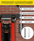 Wall Mount Floor Jack Stand Rack Organizer Heavy Duty Mount Brackets Hydraulic Jack Holder Garage Tool Organizer