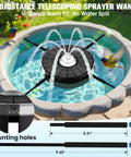 Powerful Solar Bird Bath Fountain Pump With 4000mAh Battery, Three Spray Modes And Lights For Floating Outdoor Bird Bath