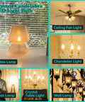 Frosted LED Candelabra Bulbs 24 Pack 40 Watt Equivalent Type B E12 Base Dimmable used in lamps and ceiling fixtures