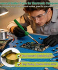 Technician using All Purpose Solder Flux Paste 100g For Electronics And PCB Repair Lead Free Formula Multi Metal Soldering Aid
