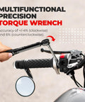 Pro Grade Bike Torque Wrench Set With 2 To 20 Nm Micro Adjustable Torque And Zero Point One Nm Precision used on bike handlebar
