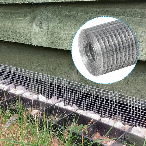 Sturdy Galvanized Hardware Cloth Wire Mesh Roll 4In X 20Ft Chicken Wire Fence for garden fencing under shed