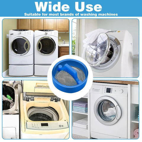 Washing Machine Water Filter Kit Inline For Inlet Valve Debris Guard With Screen Filter shown with washing machines