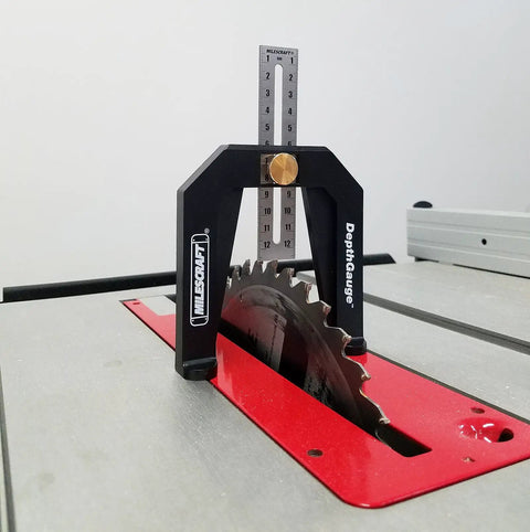 Depth Gauge For Table Saws Router Tables And Routers Measure Mark And Locate Blade Or Bit Depth With A Self Standing Frame For Precise Woodworking And Easy Setup