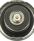 Everyday Workhorse Radiator Cap Replacement For Most Cars And Small Trucks With Easy Grip Metal Design Sealed Fit To Prevent Coolant Leaks Quick Top Off And Long Lasting Engine Protection, top view of radiator cap.