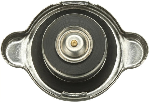 Everyday Workhorse Radiator Cap Replacement For Most Cars And Small Trucks With Easy Grip Metal Design Sealed Fit To Prevent Coolant Leaks Quick Top Off And Long Lasting Engine Protection, top view of radiator cap.