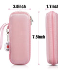 Travel Ready Medical Carrying Case For Allergy On The Go Kit Fits Two Auto Injectors And Inhaler Keeps Meds Cool With Ice Pack Includes Antihistamines And Essentials NFC Programmable Medical Warning Tags Pink, 7.5x3x1.7 inch zip case